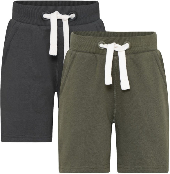 Minymo Kinder Sweat Short Basic 53-Sweat short (2-pack)