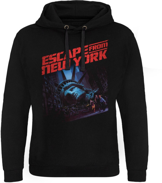 Escape From New York Poster Epic Hoodie Black