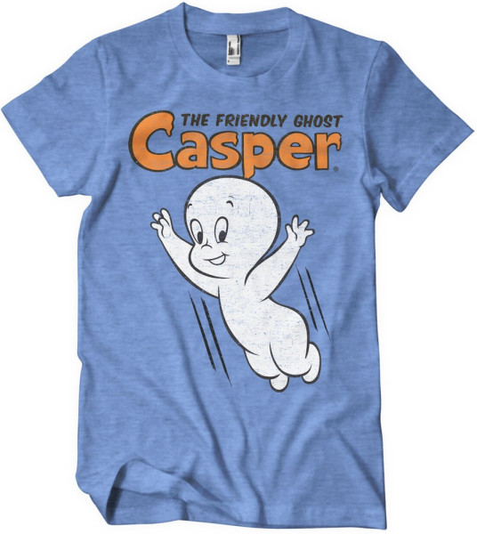 Casper The Friendly Ghost T-Shirt Blue-Heather