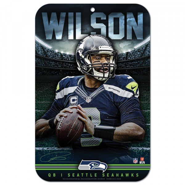 Seattle Seahawks Russell Wilson Spielerschild American Football