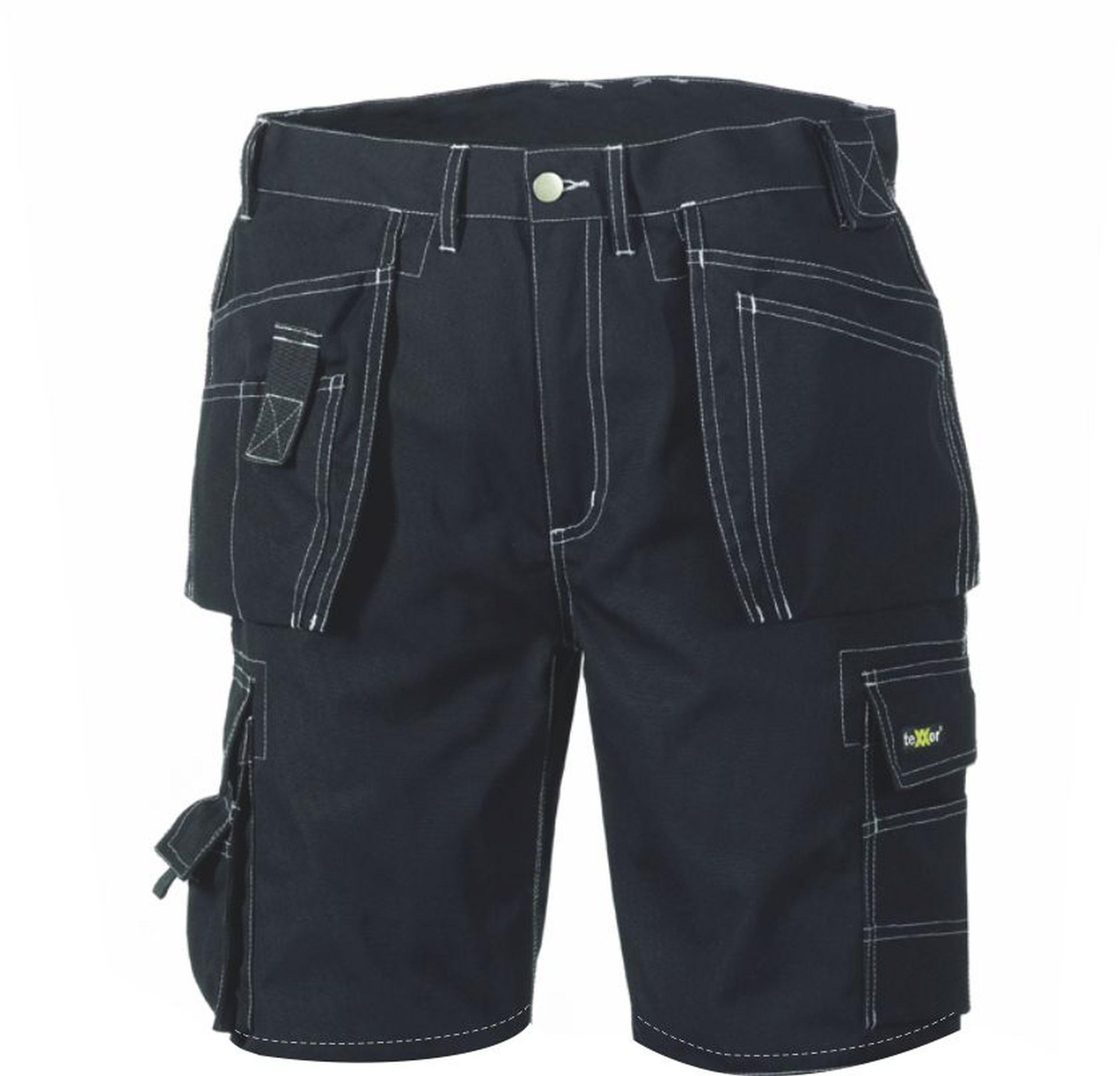 teXXor Canvas-Arbeitsshorts Bermuda Schwarz - Herren / Unisex