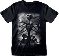 Nightmare Before Christmas - Stormy Skies T-Shirt Black Nightmare Before Christmas - Stormy Skies T-Shirt Black