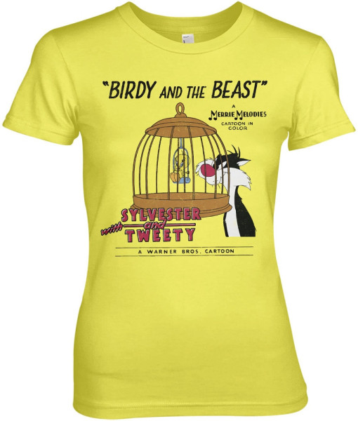 Looney Tunes T-Shirt Birdy And The Beast Girly Tee WB-5-LT013-H94-9
