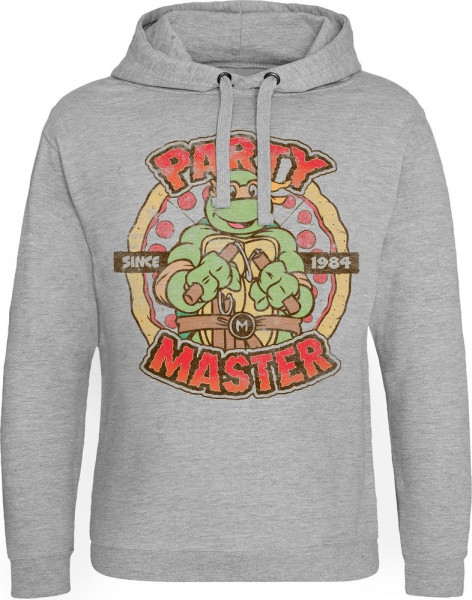 Teenage Mutant Ninja Turtles TMNT Party Master Since 1984 Epic Hoodie Heather-Grey