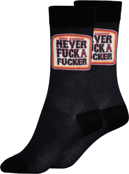 King Kerosin Socken "Never Fuck A Fucker" KKI3S003