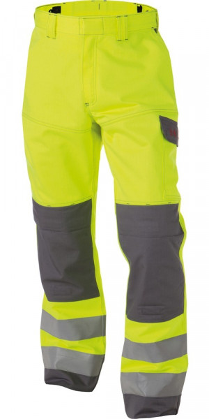 Dassy Multinorm Warnschutzhose mit Kniepolstertaschen Manchester COPES77 Neongelb/Grafitgrau