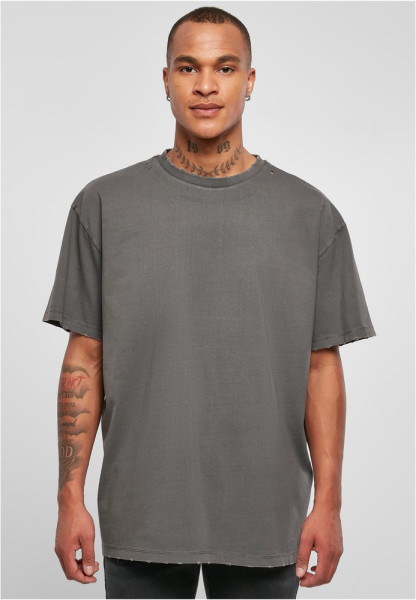 Urban Classics T-Shirt Oversized Distressed Tee Darkshadow