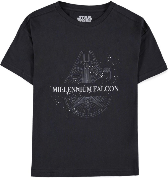 Star Wars - Boys Acid Wash Short Sleeved T-shirt Black