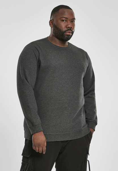 Urban Classics Pullover Basic Terry Crew Charcoal