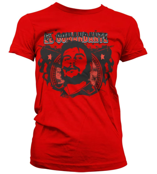 Hybris Damen Che Cigar El Comandante Girly T-Shirt SH-5-15520-H30-8