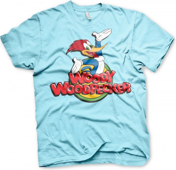 Woody Woodpecker Classic Logo T-Shirt Skyblue
