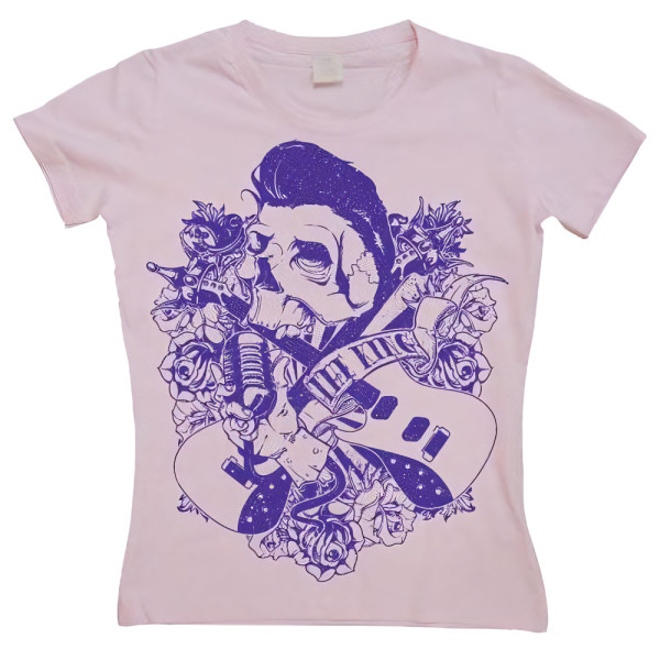 Hybris Damen The King Is Dead Girly T-Shirt SH-5-15179-LFH2-7