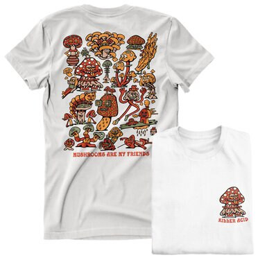 Acid Killer T-Shirt Mushroom Friends T-Shirt DTR-1-KA002-DTF848