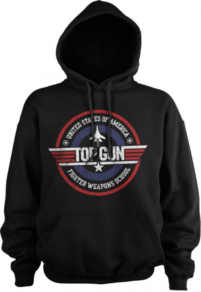 Top Gun Fighter Weapons School Hoodie Black