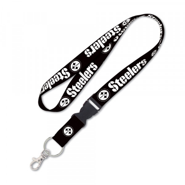 Pittsburgh Steelers Lanyard Schnalle Blackout American Football