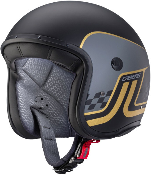 Caberg Motorrad Jethelm Freeride Trophy Matt-Schwarz/Grau-Gold