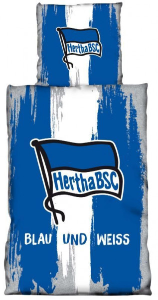 Hertha BSC Bettwäsche blau und weiss Fussball 1. Bundesliga Blue