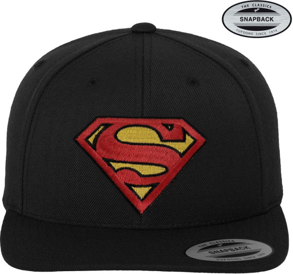 Superman Premium Snapback Cap Black