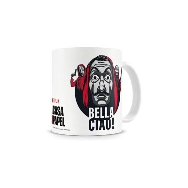 La Casa De Papel Bella Ciao! Coffee Mug Kaffeebecher White