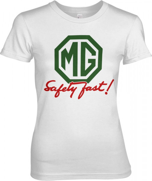 The MG Safely Fast Girly Tee Damen T-Shirt White