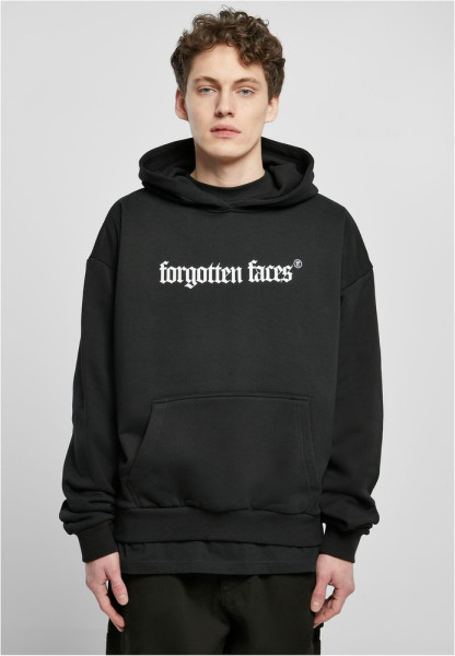 Forgotten Faces Sweatshirt Fof Logo Ultra Heavy Oversized Box Hoody Black