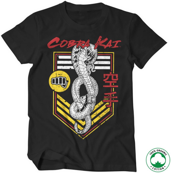 Cobra Kai Punch Patch Organic T-Shirt Black