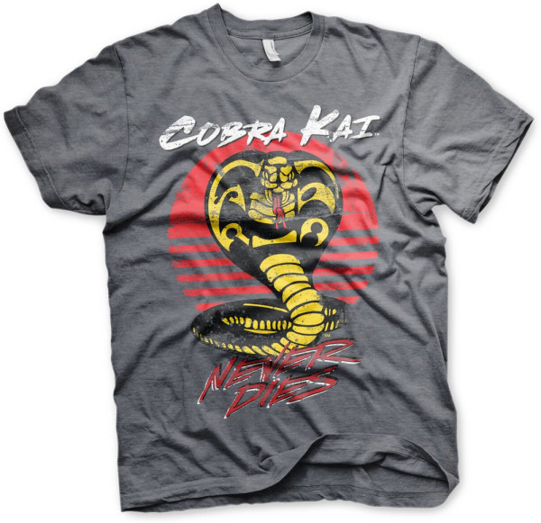 Cobra Kai Never Dies T-Shirt Dark-Heather