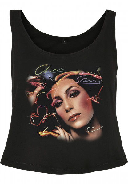 Merchcode Ladies Cher Colour Tank Top black