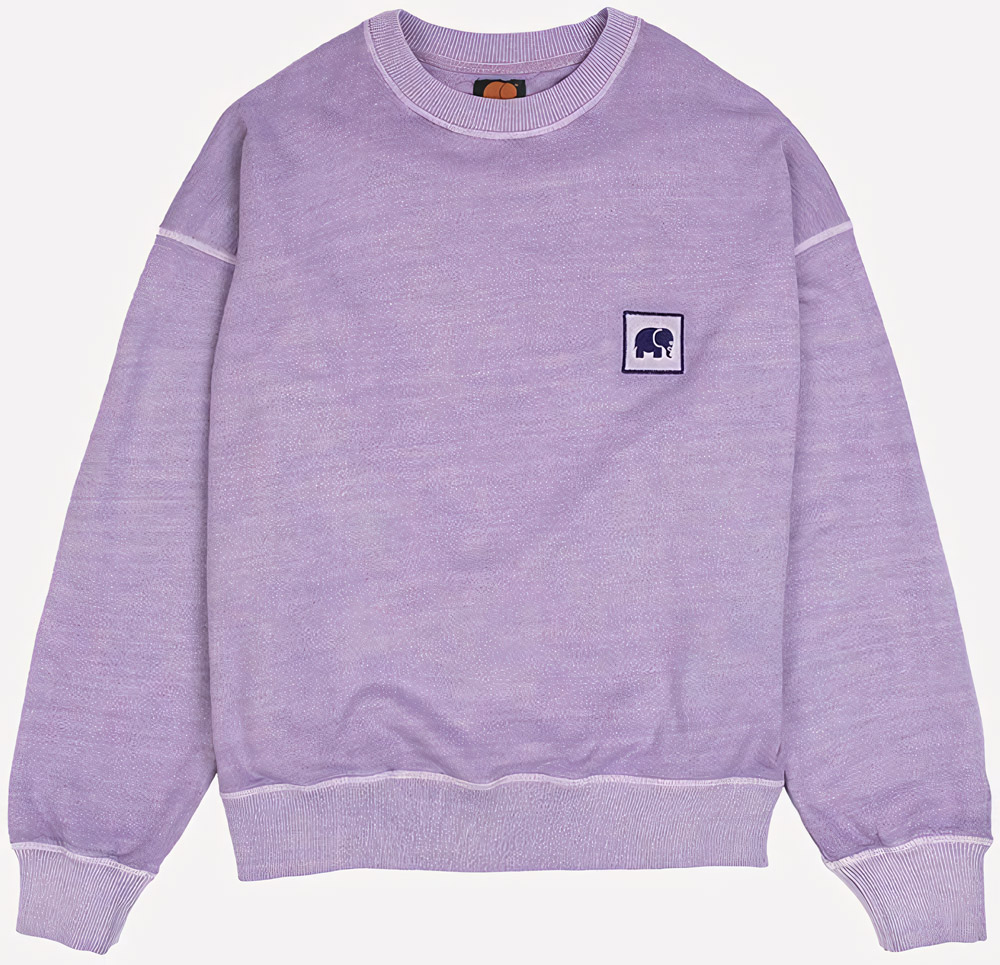 Trendsplant Damen Sweater Women's Espliego Pigment Dyed Oversized Sweater Lavender - Damen