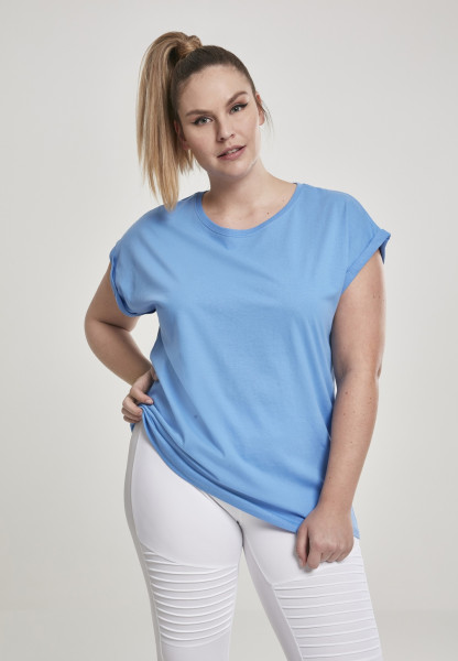 Urban Classics Female Shirt Ladies Extended Shoulder Tee Horizonblue