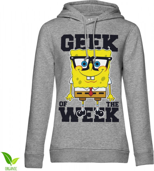 SpongeBob Squarepants Geek Of The Week Girls Hoodie Damen Heather-Grey