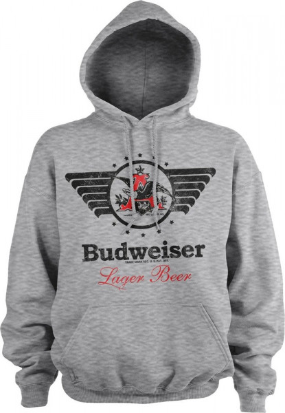 Budweiser Vintage Eagle Hoodie Heather-Grey