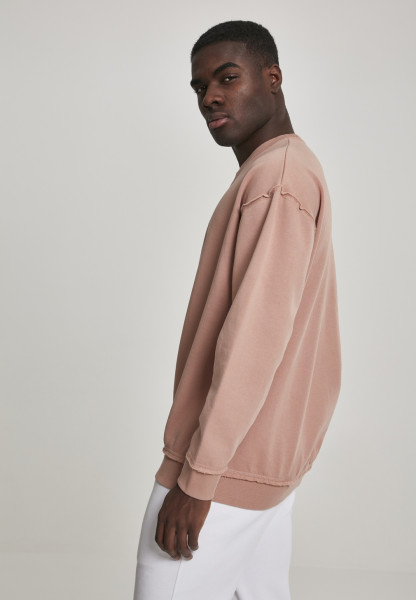 Urban Classics Pullover Oversized Open Edge Crew Amber