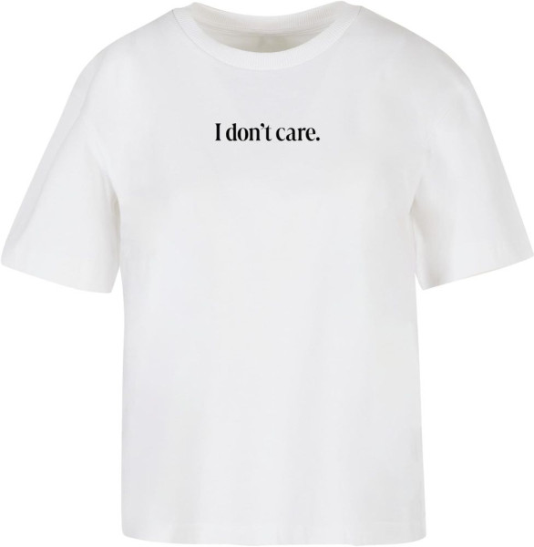 Miss Tee Damen T-Shirt I Don't Care Tee MST151