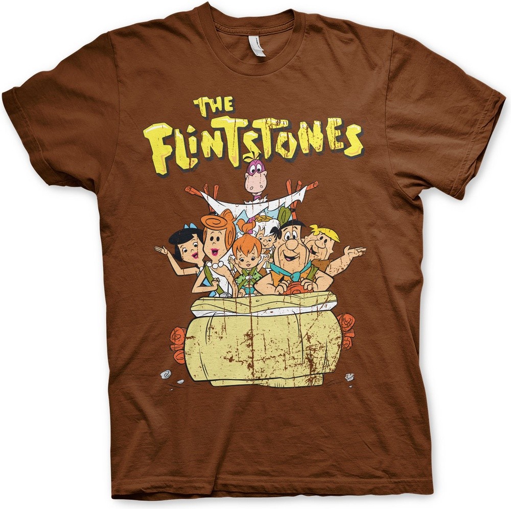 The Flintstones T-Shirt Braun - Herren / Unisex
