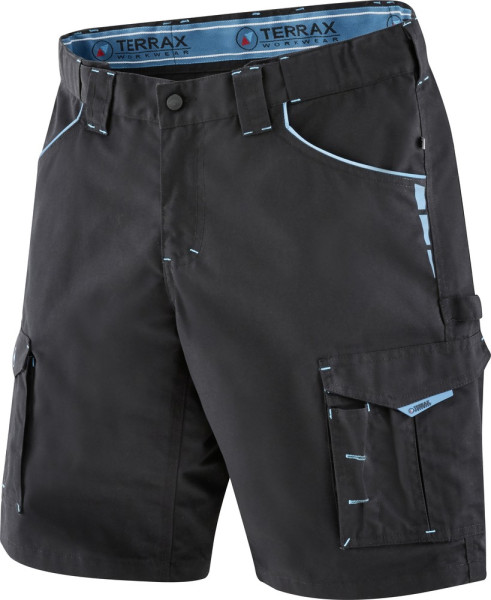 Terrax Workwear Arbeitsshorts Schwarz/Azur