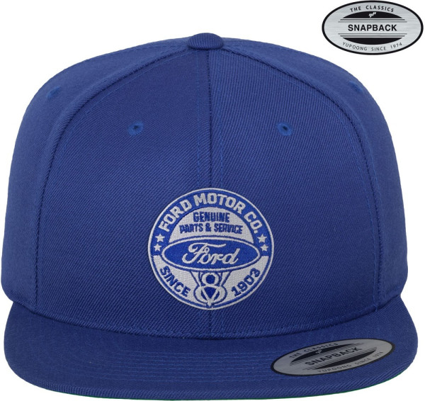 Ford Motor Co Premium Snapback Cap Blue