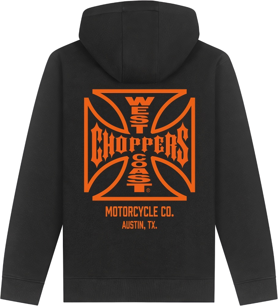 WCC West Coast Choppers Hoodie Zip Atx Cross Zip Hoody WCCHD227ZW - Herren / Unisex