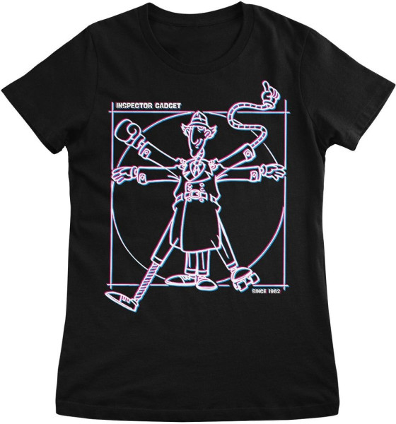 Inspector Gadget T-Shirt Vitruvian Man Girly Tee CPLG-5-IG003-H72-2