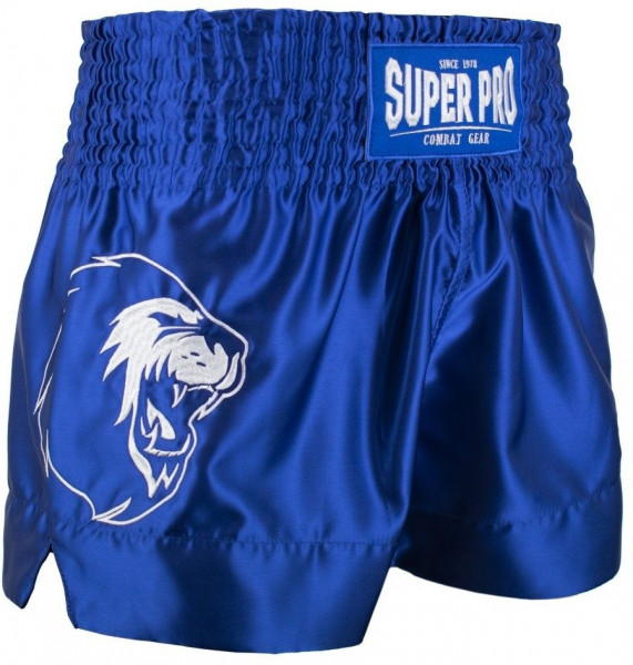 Super Pro Combat Gear Thai- und Kickboxing Short Hero Blau/Weiß