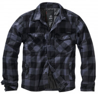 Brandit Jacke Lumberjacket in Black/Grey