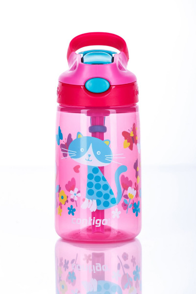 Contigo Trinkflasche Kinder Gizmo Flip Cherry with Cat mit 420ML Fassungsvermögen