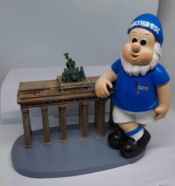 Hertha BSC Berlin Gartenzwerg Brandenburger Tor Fussball Blau