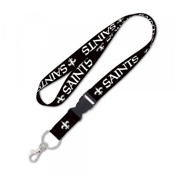 New Orleans Saints Lanyard Schnalle Blackout American Football