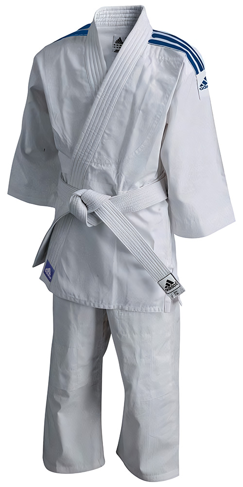 adidas Judoanzug Evolution II Weiß/Blau - Herren / Unisex