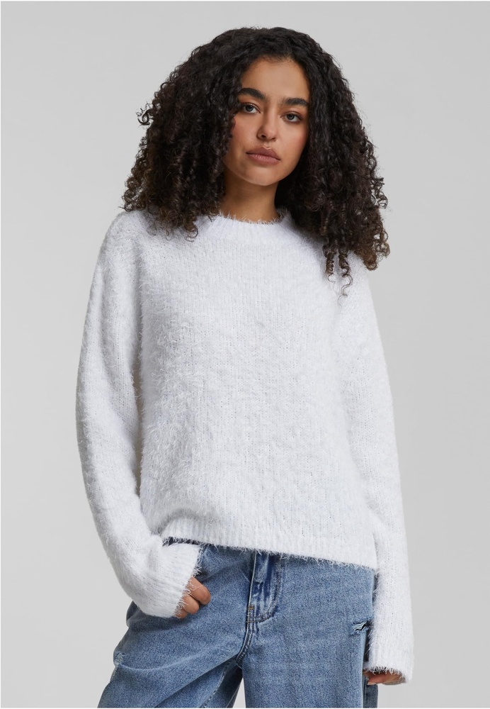 Urban Classics Damen Ladies Feather Mock Neck Sweater TB6891 - Damen