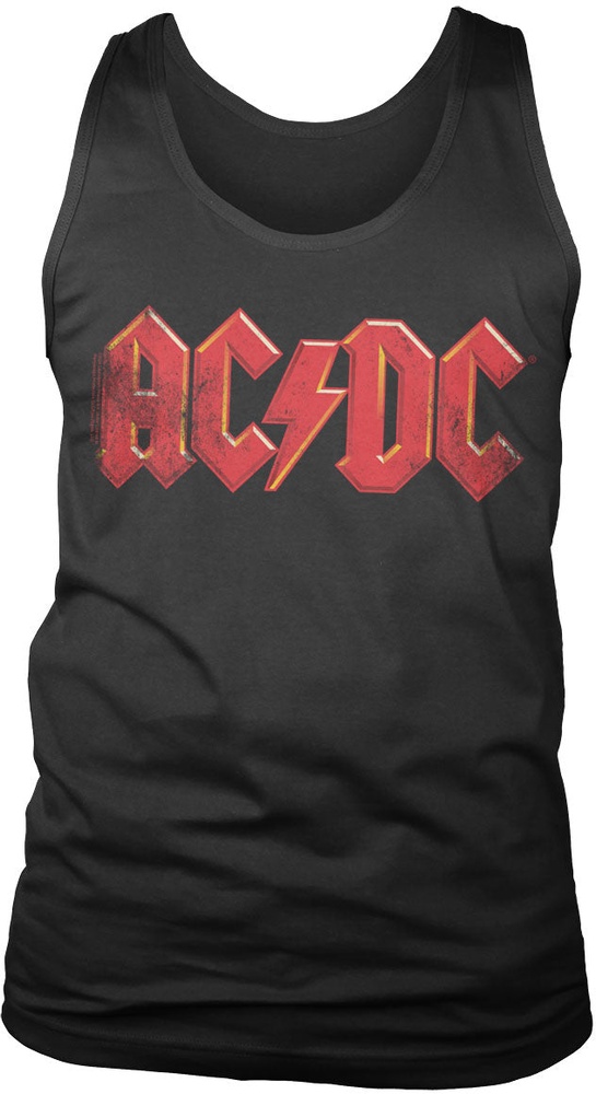 AC/DC Distressed Logo Tank Top PS-7-ACDC013-H86-3 - Herren / Unisex