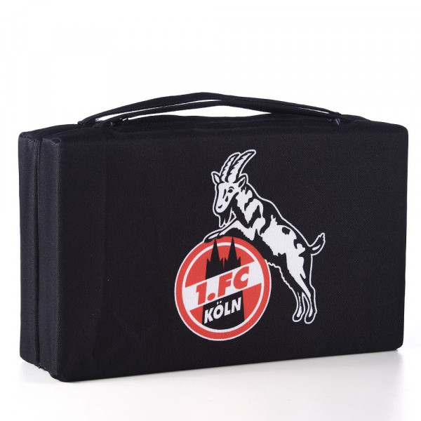 1. FC Köln Klappkissen Logo Fussball Schwarz