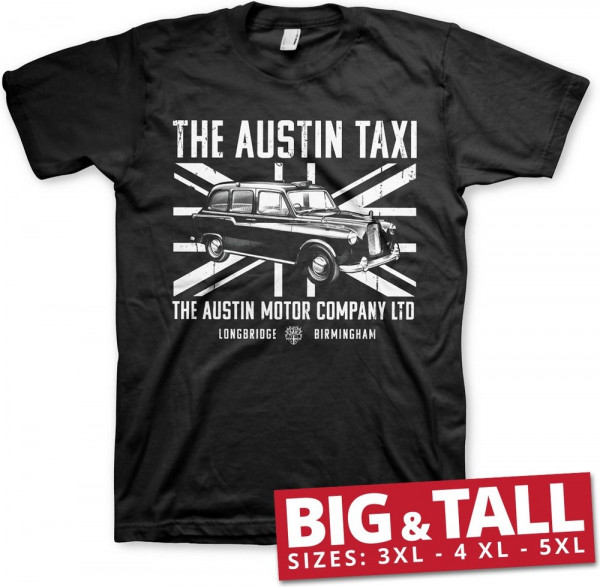 Austin Healey The Austin Taxi Big & Tall T-Shirt Black