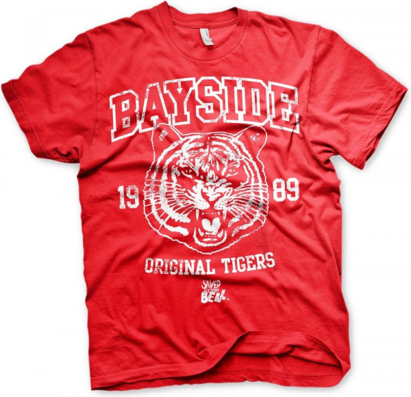 Saved By The Bell Bayside 1989 Original Tigers T-Shirt Red